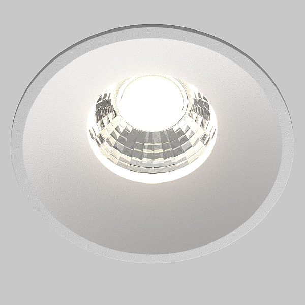 Встраиваемый светодиодный светильник Maytoni Technical Round DL058-12W-DTW-W