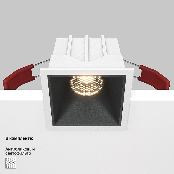 Встраиваемый светильник Maytoni Alfa LED DL043-01-10W3K-SQ-WB
