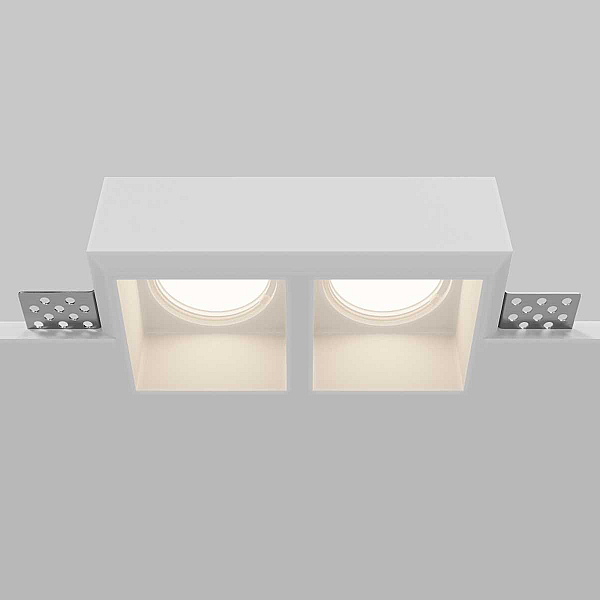 Встраиваемый светильник Maytoni Technical Downlight Gyps Modern DL131-GU10-02-W