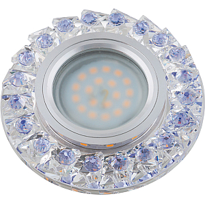 Встраиваемый светильник Fametto DLS-L120 GU5.3 CHROME/CLEAR+PURPLE UL-00000367