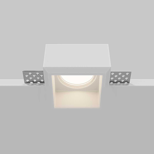 Встраиваемый светильник Maytoni Technical Downlight Gyps Modern DL131-GU10-01-W
