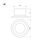 Встраиваемый светильник Arlight MS-DROP-BUILT-R105-14W Warm2700 054708