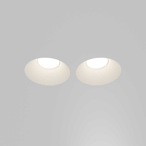 Встраиваемый светильник Maytoni Technical Downlight Gyps Modern DL129-GU10-02-W