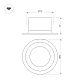 Встраиваемый светильник Arlight MS-DROP-BUILT-R84-8W Warm2700 054694