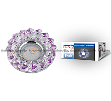 Встраиваемый светильник Fametto Peonia DLS-P117 GU5.3 CHROME/PURPLE