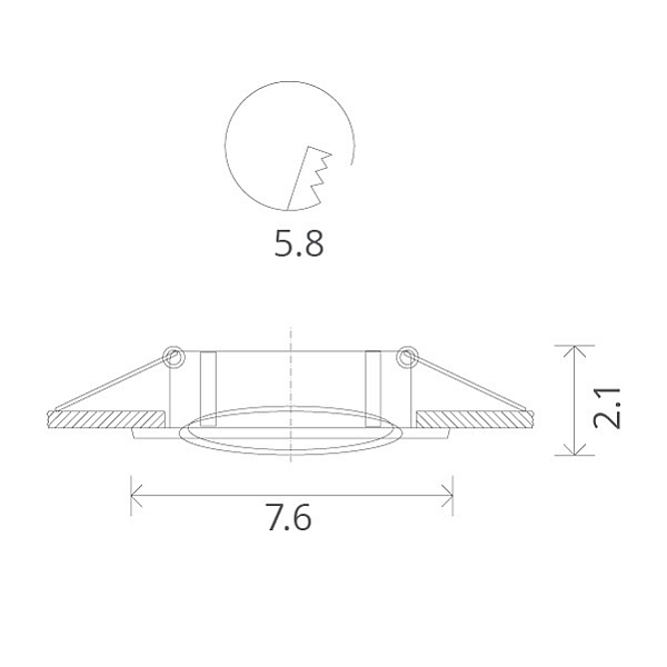 Встраиваемый светильник ARTE Lamp A2103PL-1CC