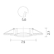 Встраиваемый светильник ARTE Lamp A2103PL-1CC