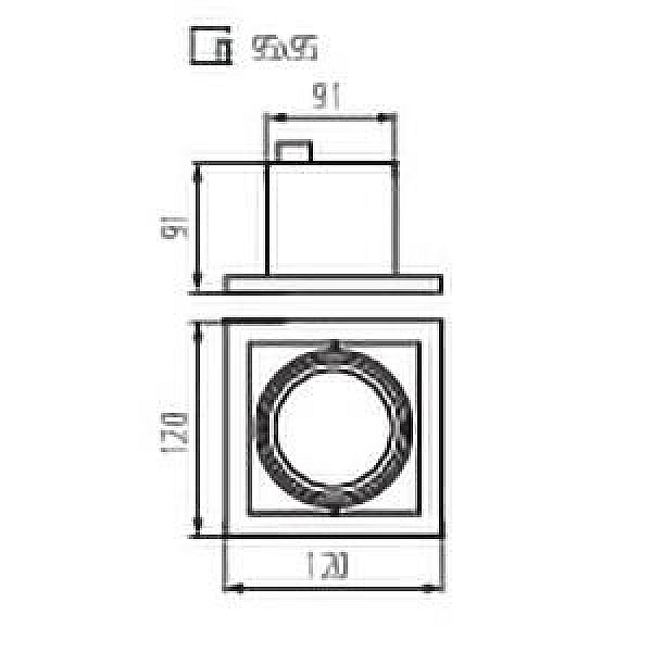 Точечный светильник Kanlux MERIL DLP-50-W 26480