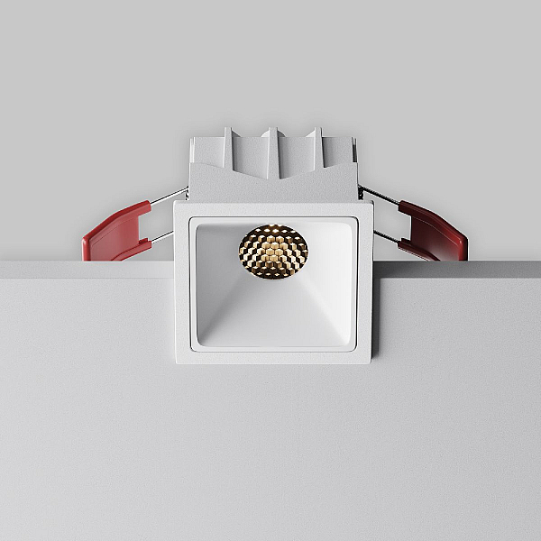Встраиваемый светильник Maytoni Technical Alfa LED DL043-01-10W3K-SQ-W-1