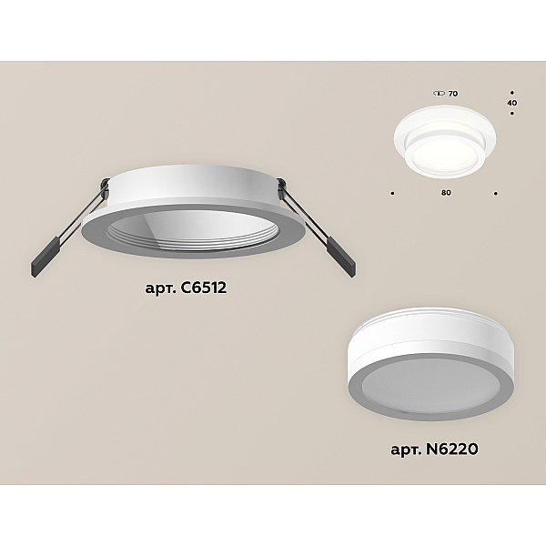 Встраиваемый светильник Ambrella Light Techno Spot XC6512060 (C6512, N6220)