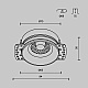 Встраиваемый светильник Maytoni Technical Flint DL101-GU10-TRS-B