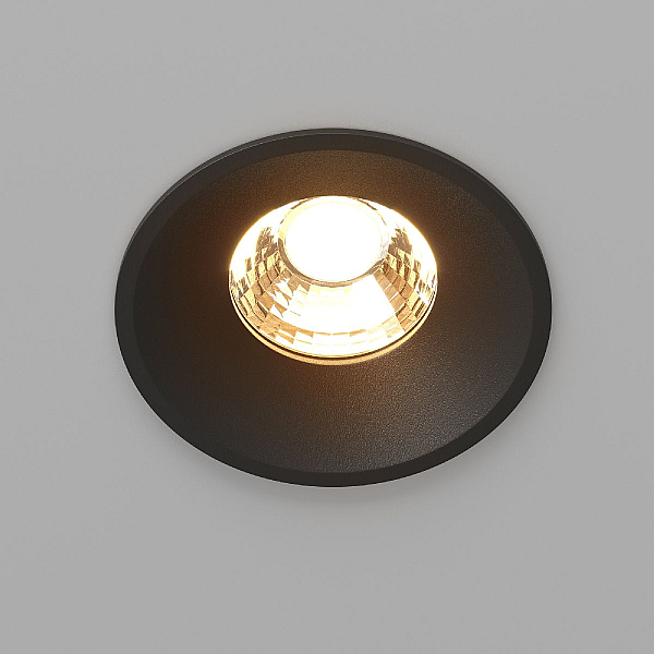 Встраиваемый светодиодный светильник Maytoni Technical Round DL058-12W2.7K-B