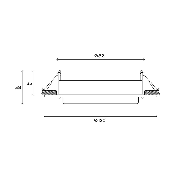 Встраиваемый светильник Hesby Lighting Aurora IP20, 15Вт + LED 4Вт, GX53, белый HSBL_0132