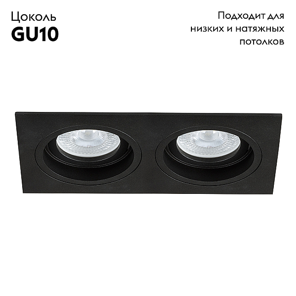 Встраиваемый светильник Arte Lamp Tarf A2178PL-2BK