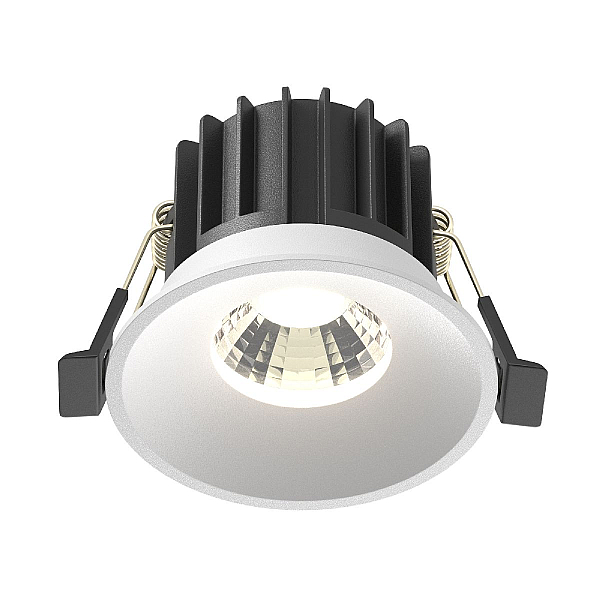 Встраиваемый светодиодный светильник Maytoni Technical Round DL058-12W-DTW-W