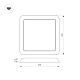 Встраиваемый светодиодный светильник Arlight CL-Fiokk-S220x220-18W Day4000-Mix 034471