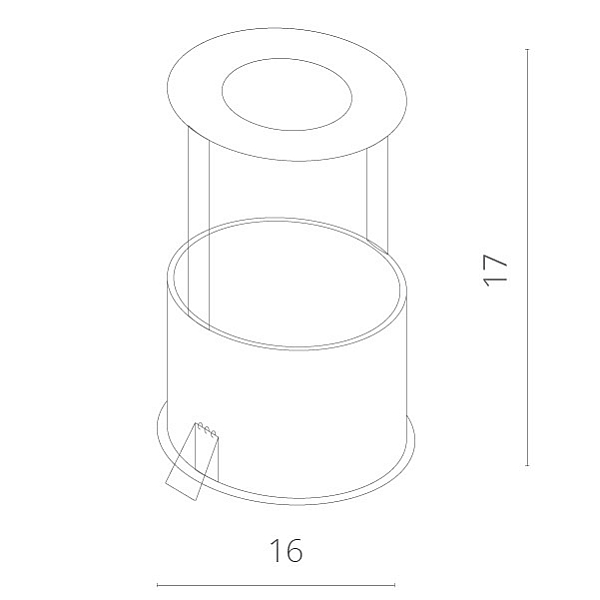 Встраиваемый светильник ARTE Lamp A3120PL-1WH
