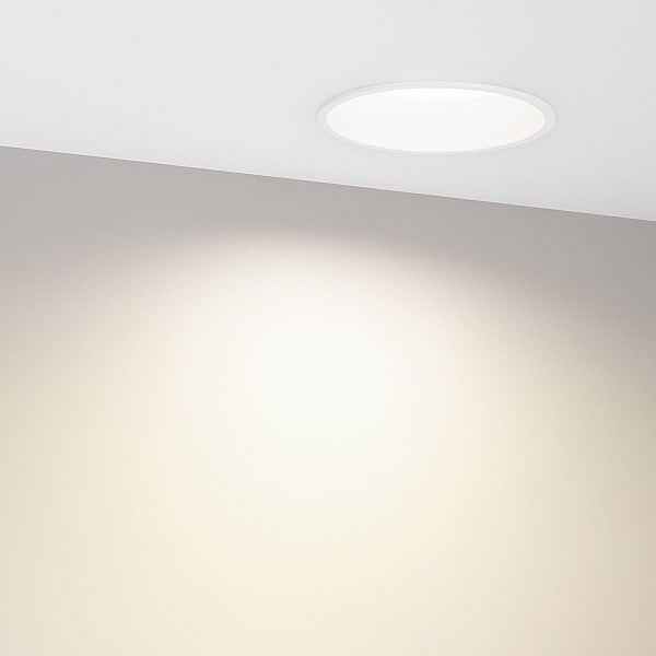 Встраиваемый светильник Arlight MS-BREEZE-BUILT-R125-16W Day4000 (WH, 90 deg, 230V) (IP20 Металл) 035613(1)