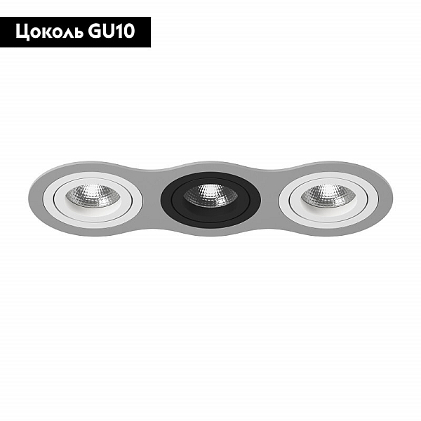 Встраиваемый светильник Lightstar INTERO 16 i639060706 (217639+217606+217607+217606)