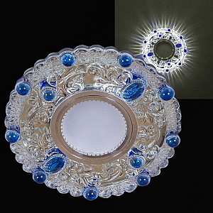 Встраиваемый светильник Reluce 14339-9.0-001LD MR16+LED3W WT+BL