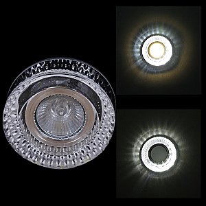 Встраиваемый светильник Reluce 71090-9.0-001D MR16 +LED3W BK