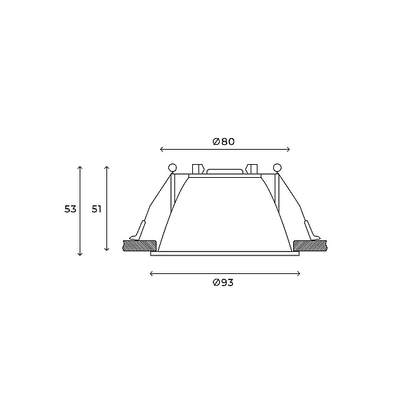 Встраиваемый светильник Hesby Lighting Hesby Odda IP20,10Вт, GU5.3, белый HSBL_0114