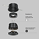 Встраиваемый светодиодный светильник Maytoni Technical Wise DL057-10W3K-B