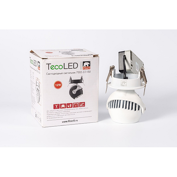 Встраиваемый светодиодный светильник Fiberli 7002-ZZ10W(W) 12130501