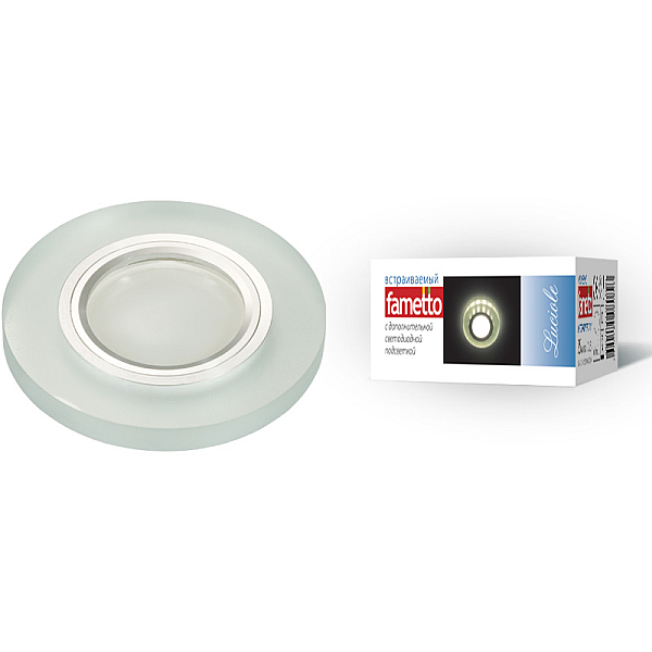 Встраиваемый светильник Fametto Luciole DLS-L112 GU5.3 CHROME/MATT CLEAR