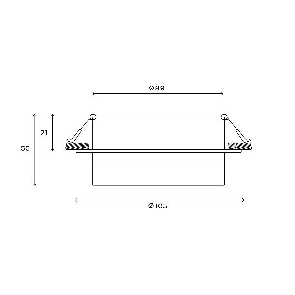 Встраиваемый светильник Hesby Lighting Nimbus IP20, 15Вт, GX53, белый HSBL_0129