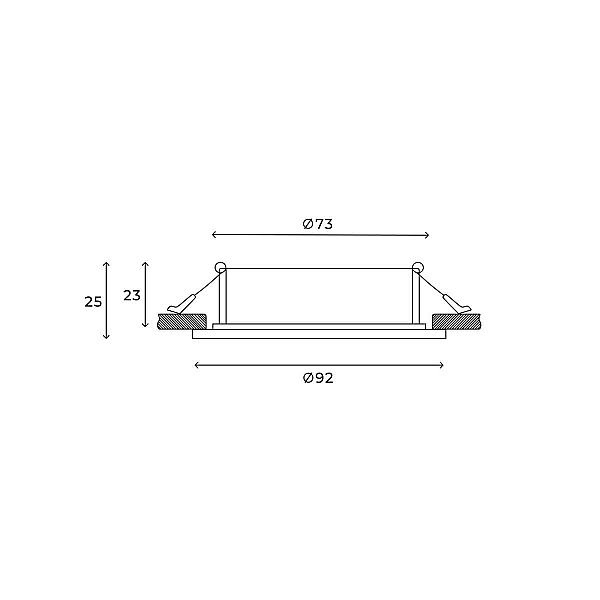 Встраиваемый светильник Hesby Lighting Hesby Eclipse IP20,15Вт, GU10, белый HSBL_0110