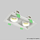 Встраиваемый светильник Crystal Lux CLT 069C2 WH