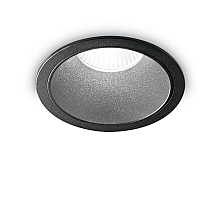 Встраиваемый светодиодный светильник Ideal Lux Game Round Black Black 192314