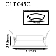 Встраиваемый светильник Crystal Lux CLT 043C BL