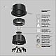 Встраиваемый светодиодный светильник Maytoni Technical Wise DL057-10W3K-B