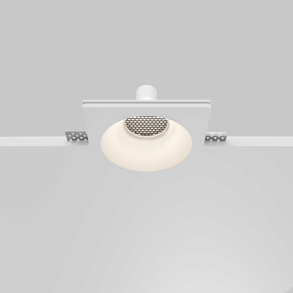 Встраиваемый светильник Maytoni Technical Downlight Gyps Modern DL129-GU10-01-W