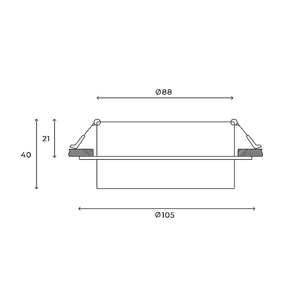 Встраиваемый светильник Hesby Lighting Nimbus IP20, 15Вт, GX53, белый HSBL_0127