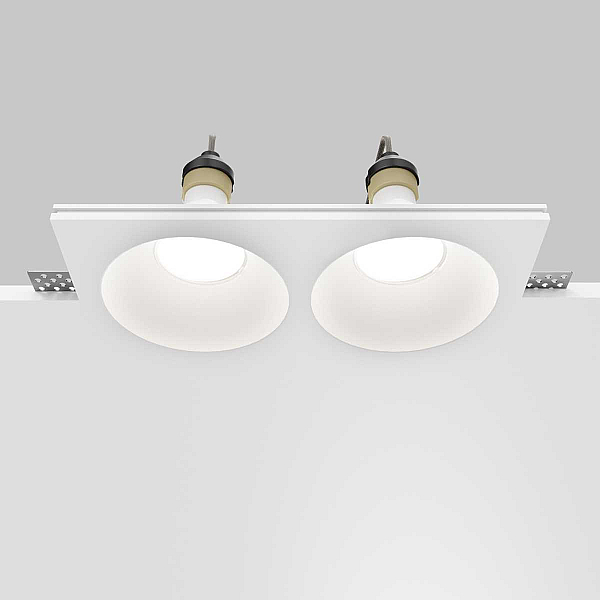 Встраиваемый светильник Maytoni Technical Downlight Gyps Modern DL129-GU10-02-W