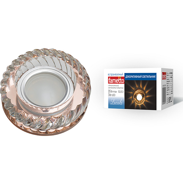 Встраиваемый светильник Fametto Luciole DLS-L123 GU5.3 BRONZE/CLEAR UL-00000373