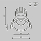 Встраиваемый светильник Maytoni Technical Dip DL117-15W-2.7K-B
