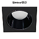 Светильник встраиваемый Feron DL3112 потолочный MR16 G5.3  черный + черный хром 51408