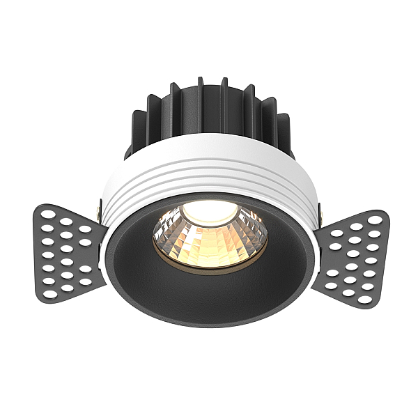 Встраиваемый светодиодный светильник Maytoni Round DL058-12W3K-TRS-B