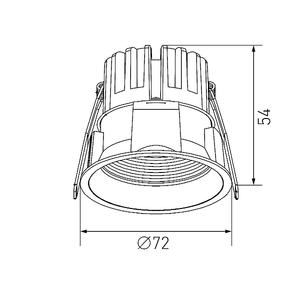 Встраиваемый светильник Designled DL-RE1202-BL-NW 020296