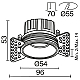 Встраиваемый светильник Technical DL058-7W2.7K-TRS-W
