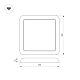 Встраиваемый светодиодный светильник Arlight CL-Fiokk-S300x300-25W Day4000-Mix 034472