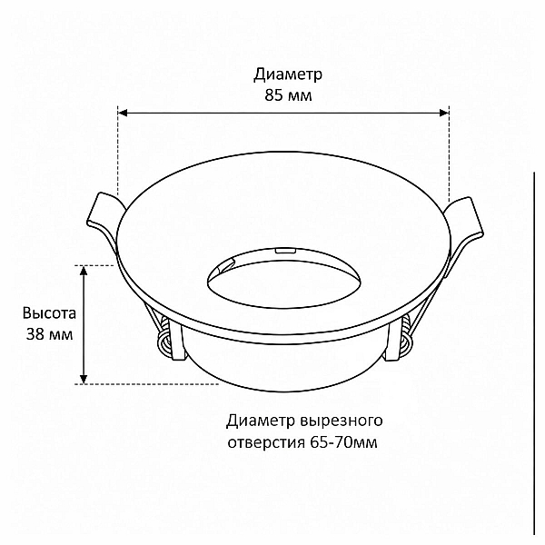 Встраиваемый светильник Wertmark Capella WTC.O01.000