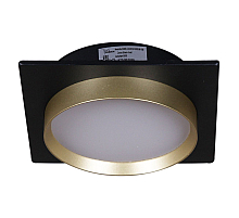 Встраиваемый светильник Reluce 53005-9.0-001LD GX53 BK+GD