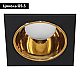 Светильник встраиваемый Feron DL3112 потолочный MR16 G5.3  черный + золото 51409