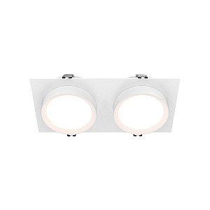 Встраиваемый светильник Maytoni Hoop DL086-02-GX53-SQ-W