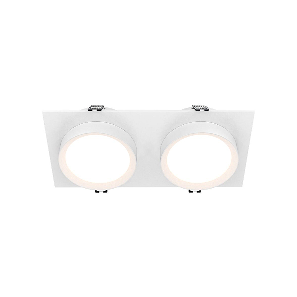 Встраиваемый светильник Maytoni Technical Hoop DL086-02-GX53-SQ-W